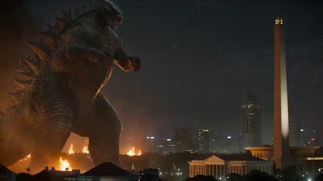 哥斯拉袭击雅加达的 Monas