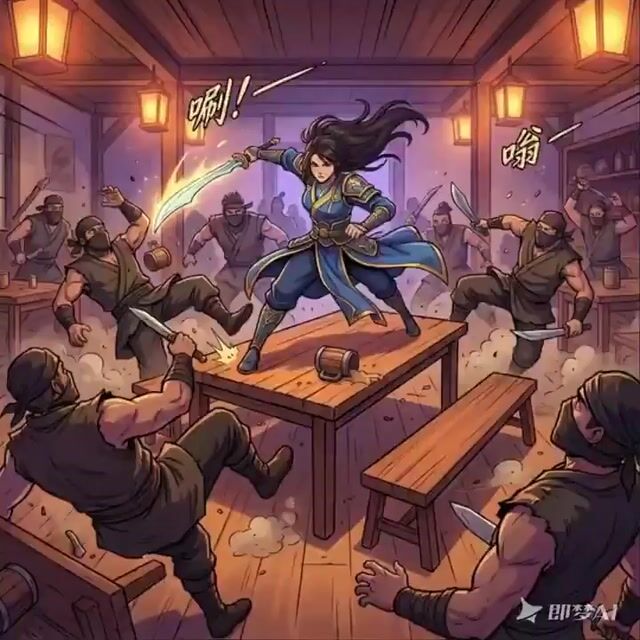 武术打斗场景生成提示