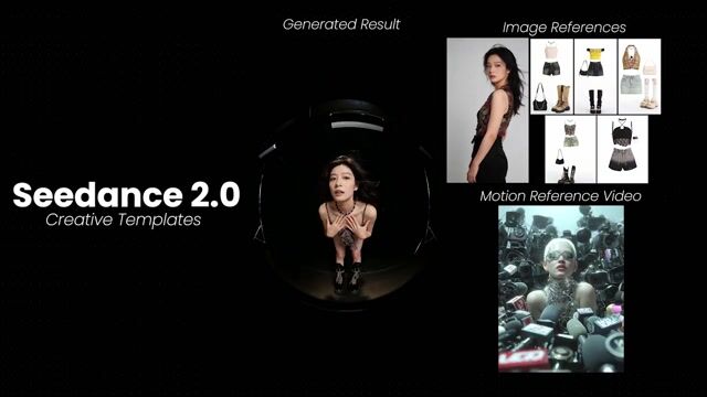 模特身着多套服装摆拍