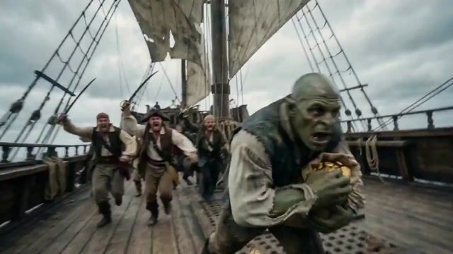 Handheld Running Shot with Gold Coins Underwater